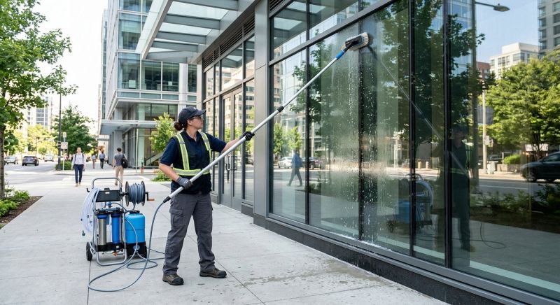 Office Building Window Washing in Vancouver, WA