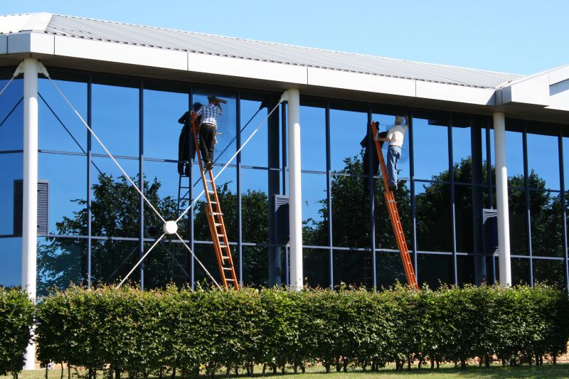 School Window Washing in Action